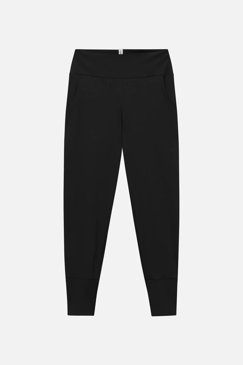 Loose Leggings Swim Apparel — black-ribbed