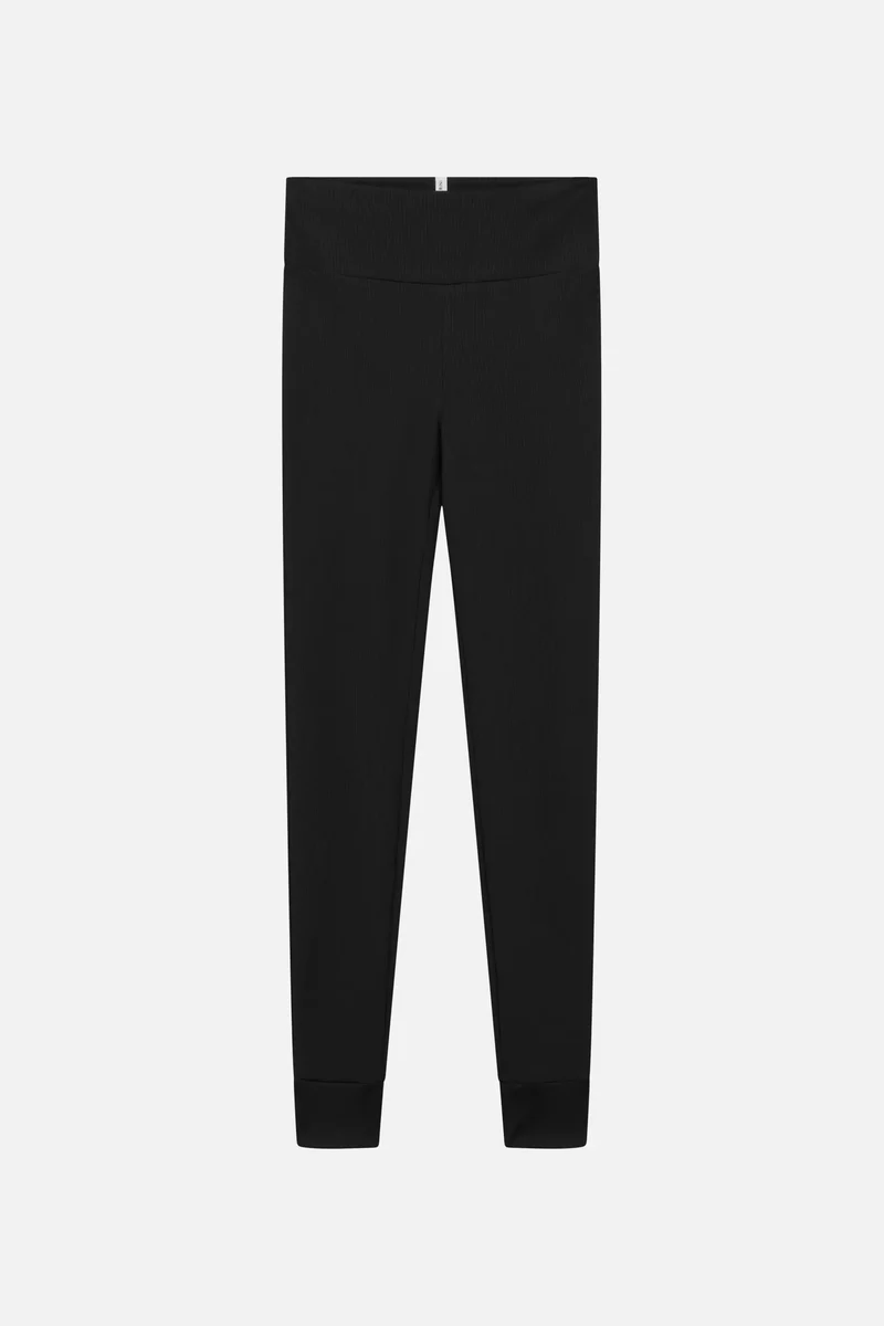 Allday Leggings Swim Apparel — black-ribbed