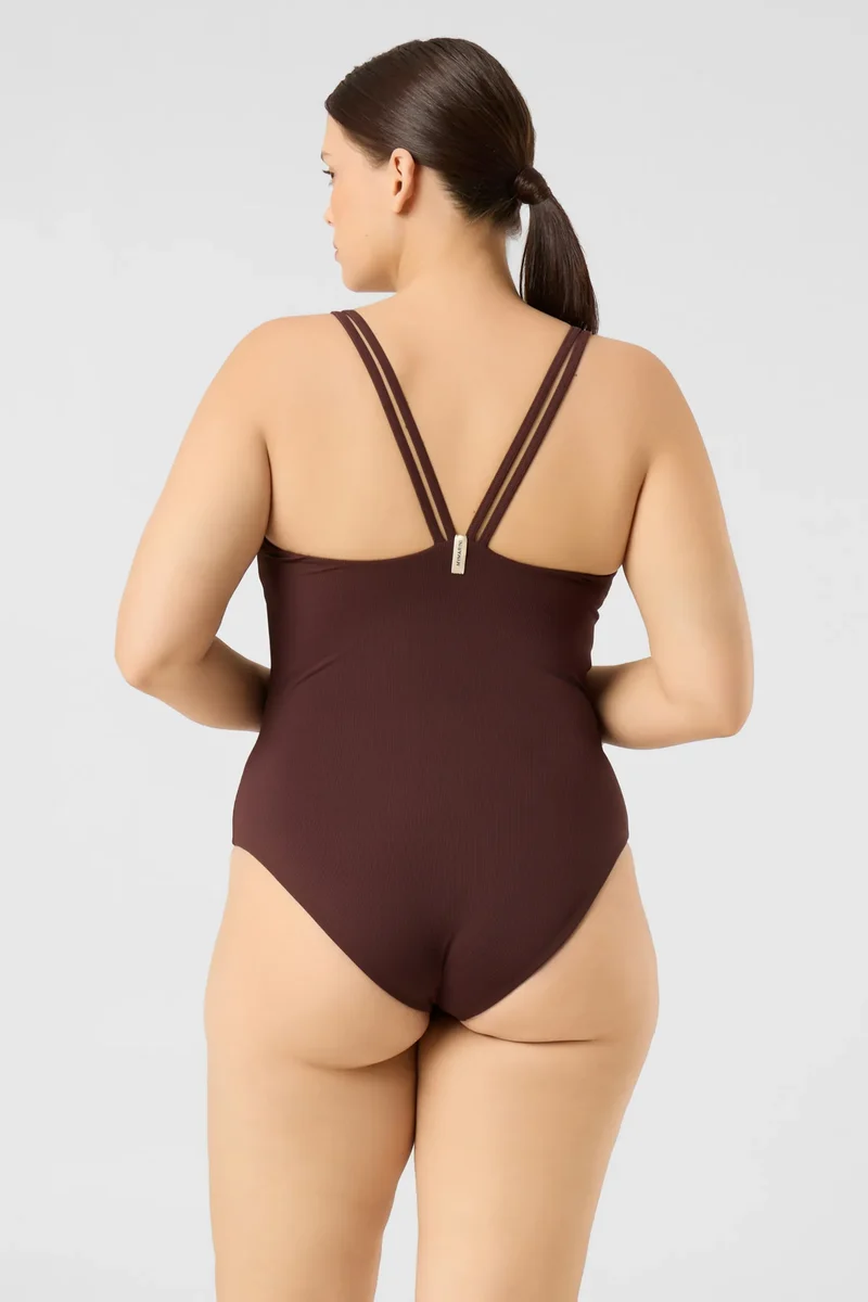 Cleansuit Swim Apparel — chocolate-ribbed