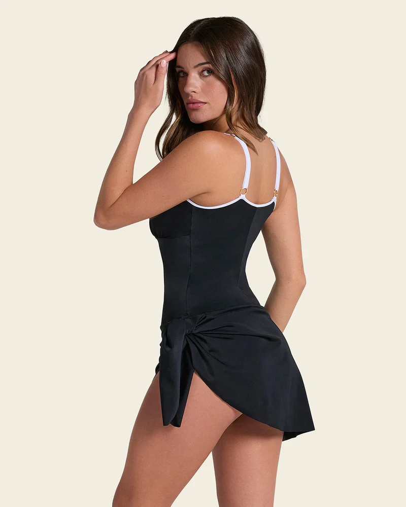 Multipurpose Corrigerend Badpak met Rokje | Leonisa