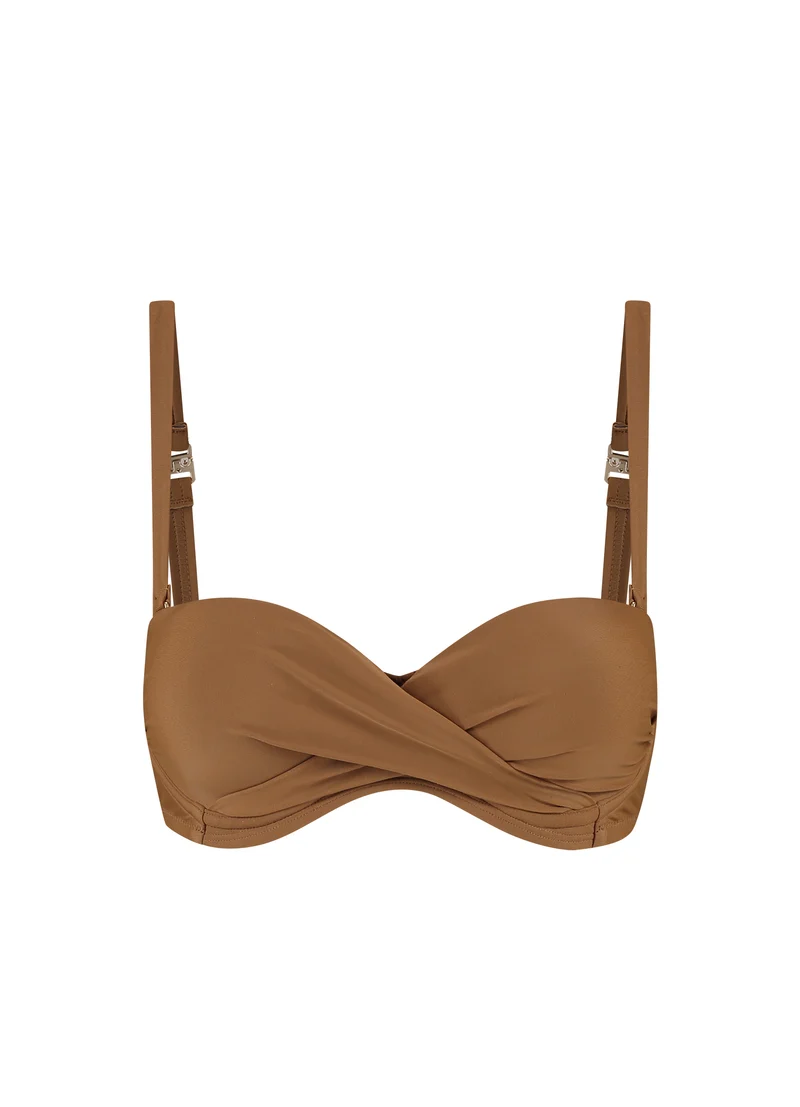 Copper multiway bikinitop