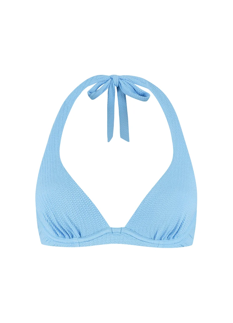 Alaskan Blue halter bikinitop