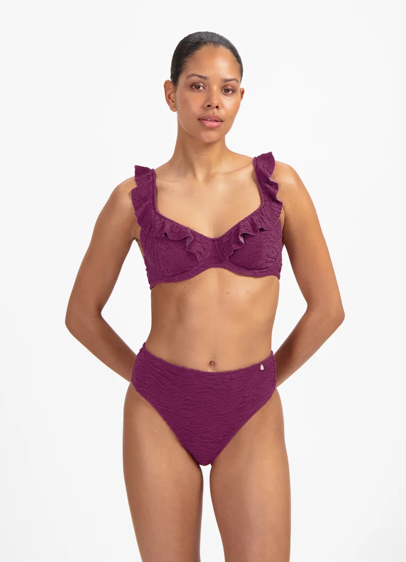 Bright Plum full cup bikinitop