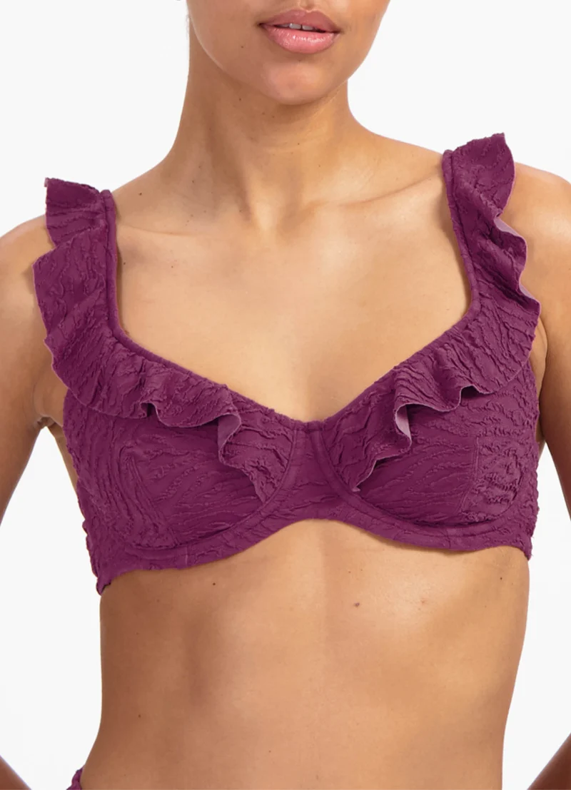 Bright Plum full cup bikinitop