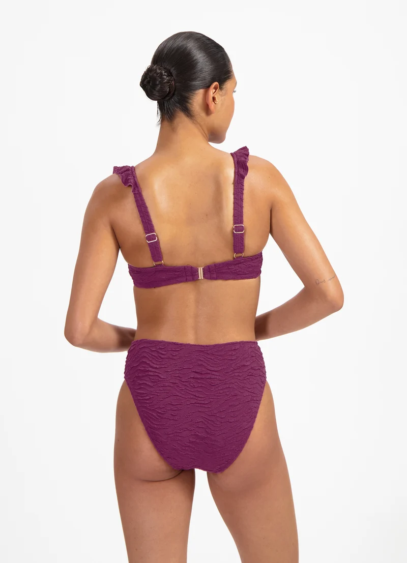 Bright Plum full cup bikinitop