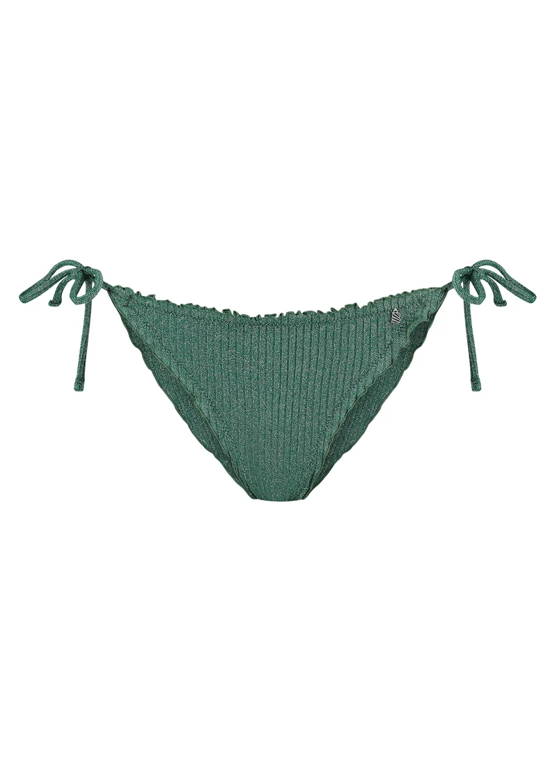 Green Glitter ruches string bikinibroekje