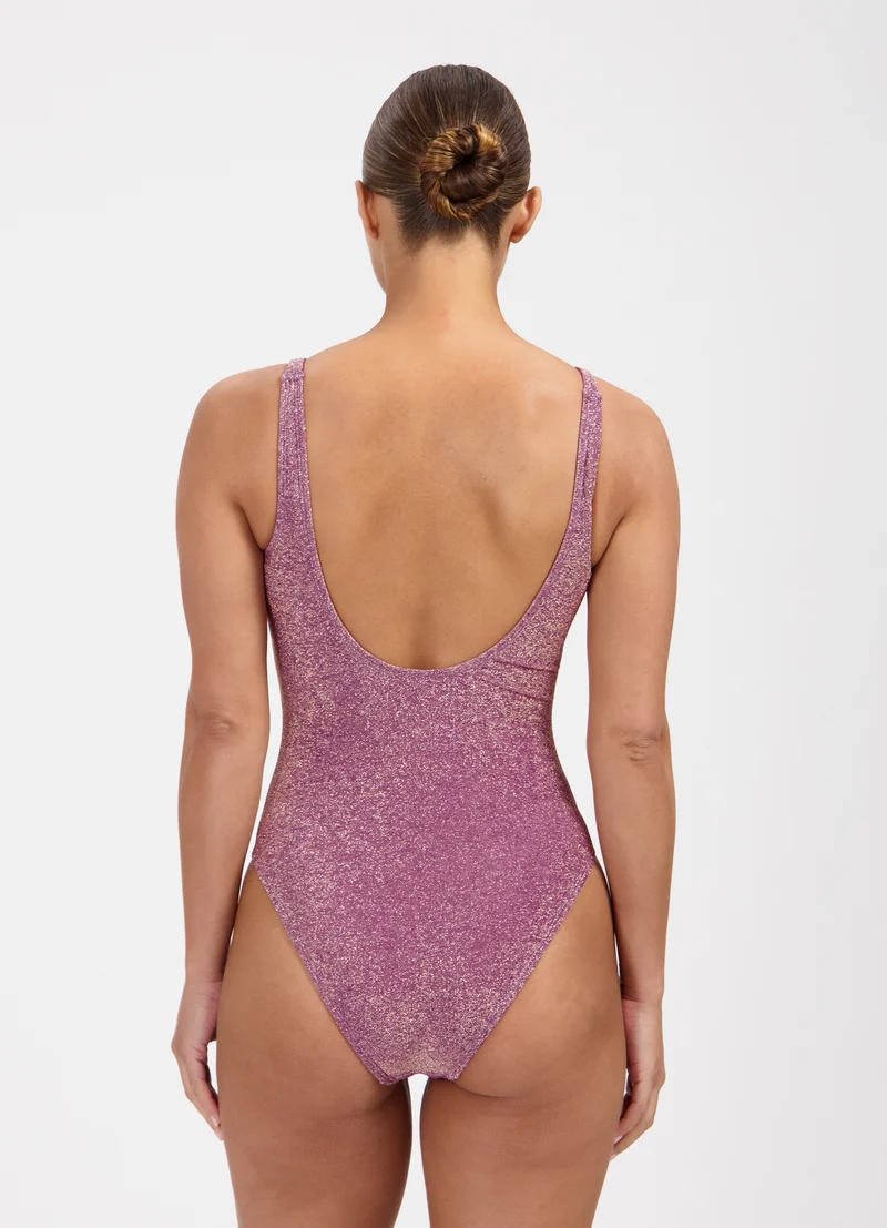 Mauve Glitter badpak
