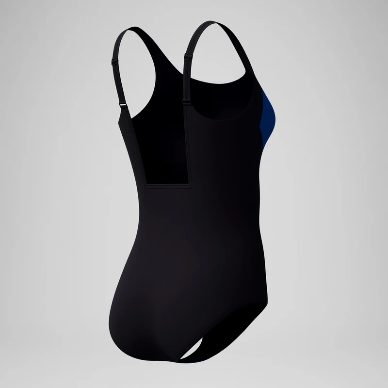 Women's Colourblock Contour Swimsuit Blue/Black