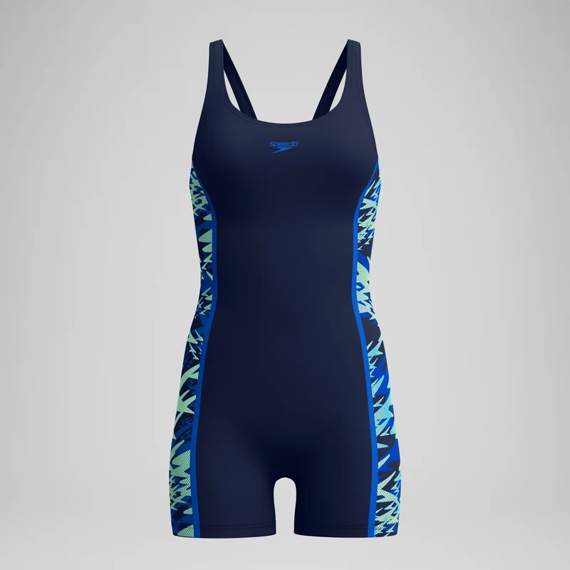 Women's Hyperboom Splice Muscleback Legsuit Navy/Blue