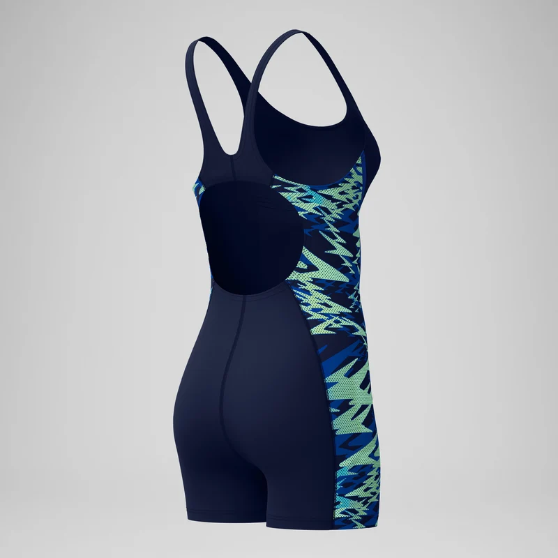 Women's Hyperboom Splice Muscleback Legsuit Navy/Blue