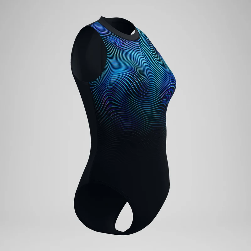 Women's Printed Hydrasuit Blue/Black