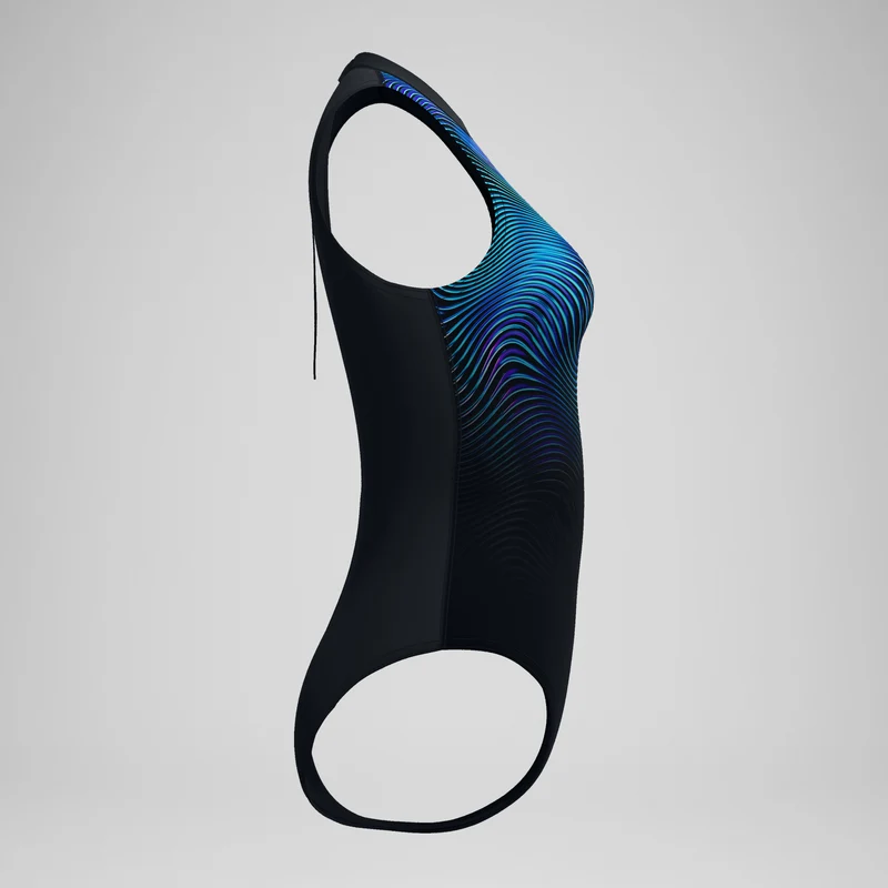 Women's Printed Hydrasuit Blue/Black