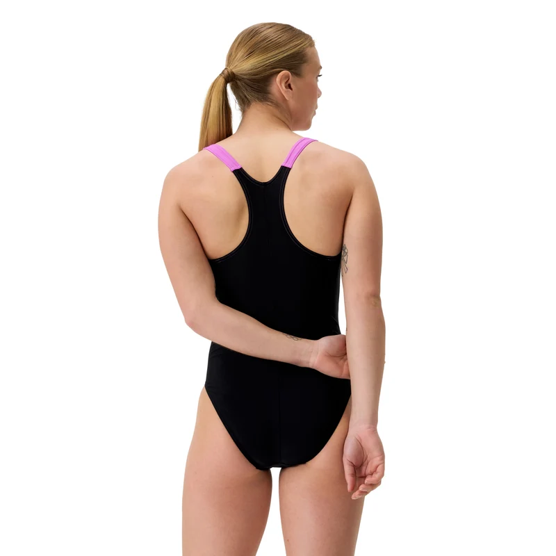 Speedo Damen Hyperboom Splice Racerback Neon-voilet