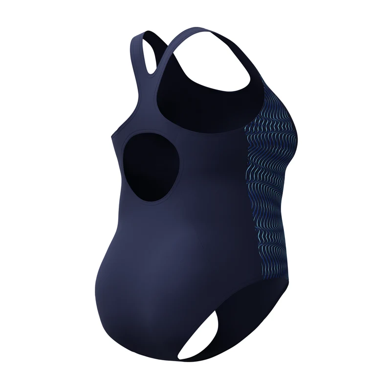 Speedo Damen Schwimmanzug Plus Placement Medalist Navy - Light Blue