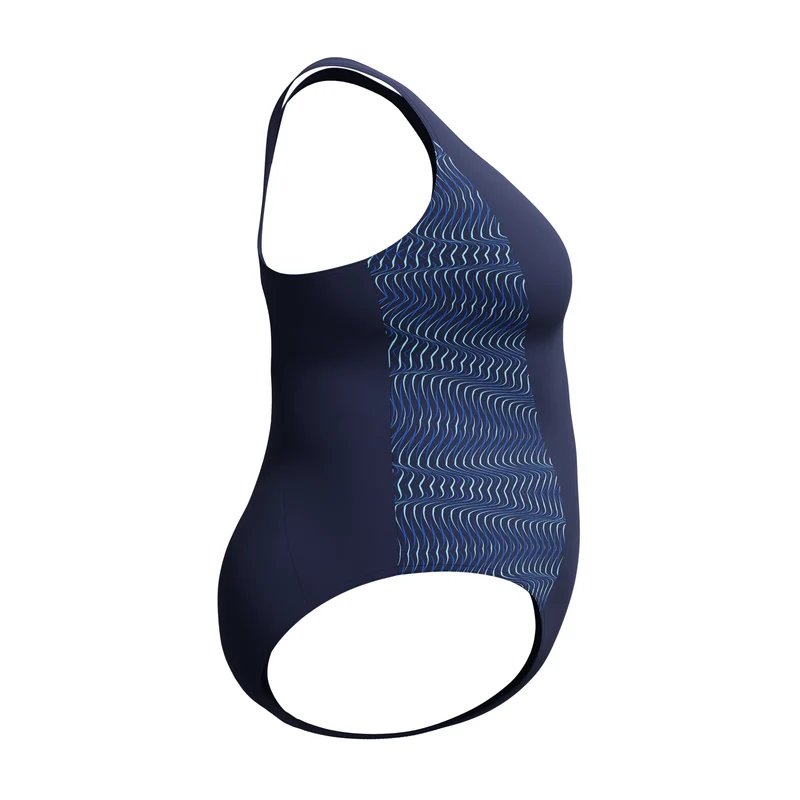 Speedo Damen Schwimmanzug Plus Placement Medalist Navy - Light Blue