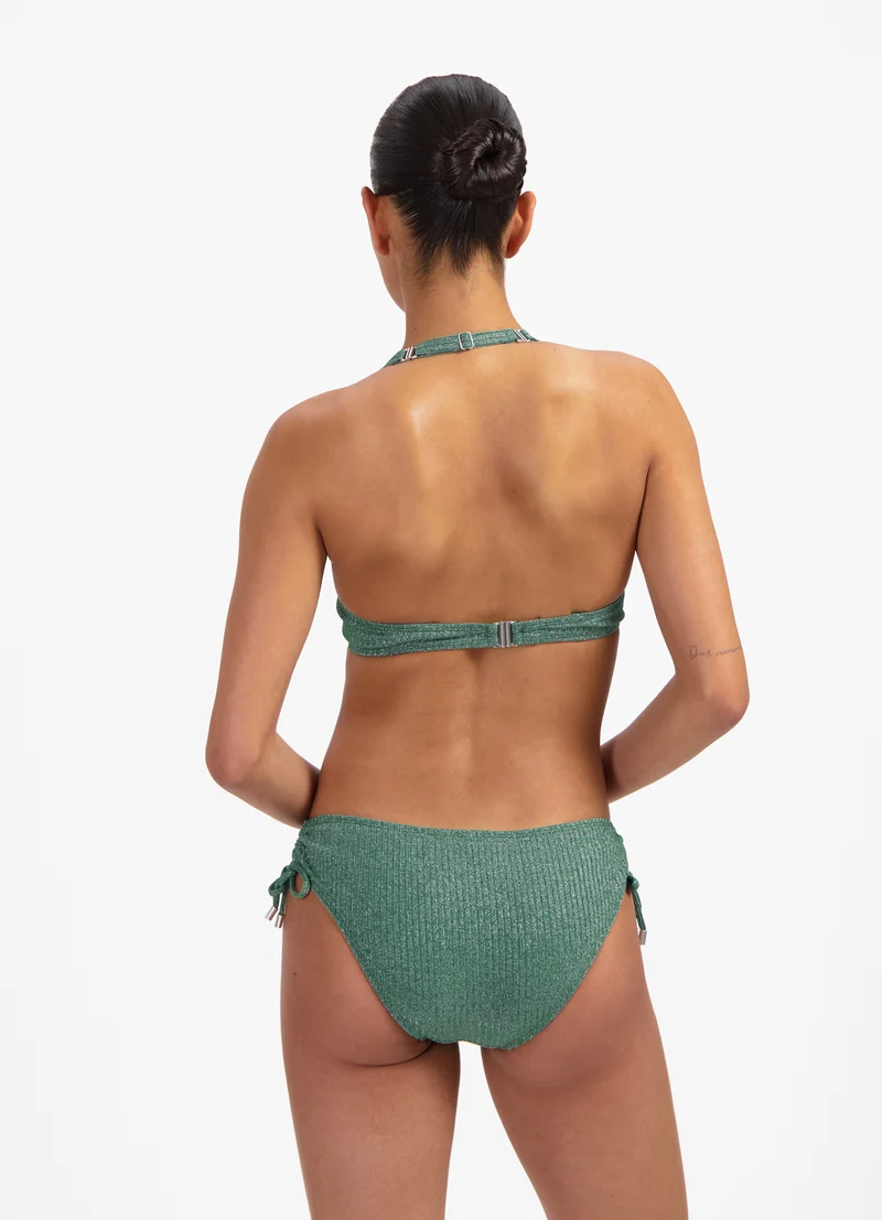 Green Glitter pull-up bikinibroekje