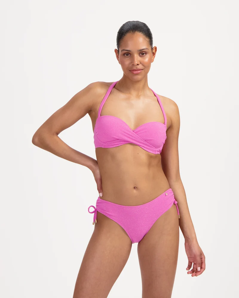 Pink Shimmer multiway bikinitop
