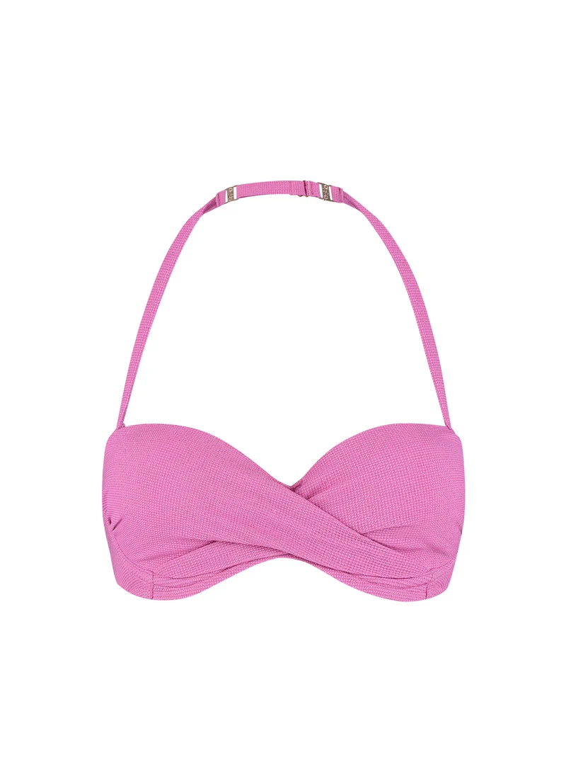 Pink Shimmer multiway bikinitop