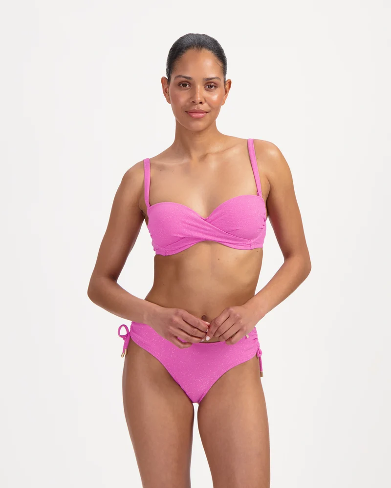 Pink Shimmer multiway bikinitop