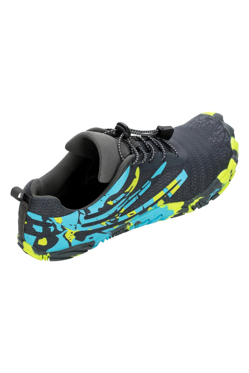 Aquafeel Pool Schuh Dawson Größe 42-46 Grau-Hellblau-Lime