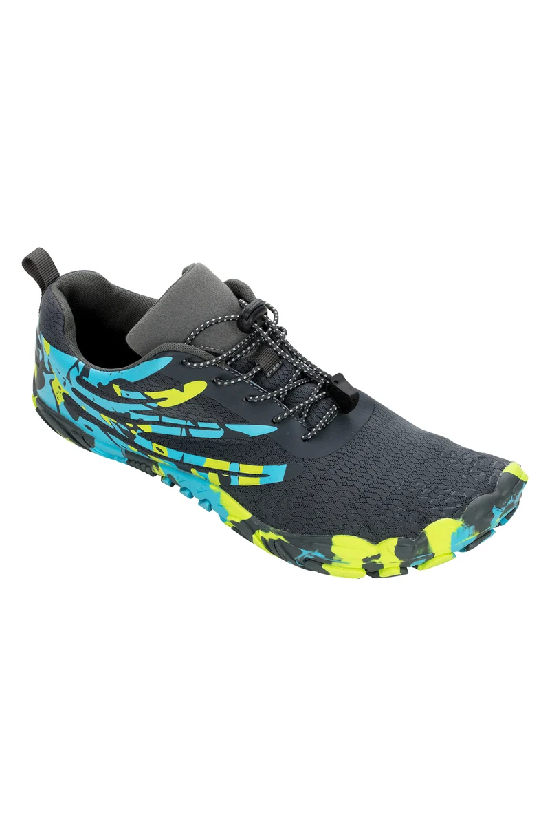 Aquafeel Pool Schuh Dawson Größe 42-46 Grau-Hellblau-Lime