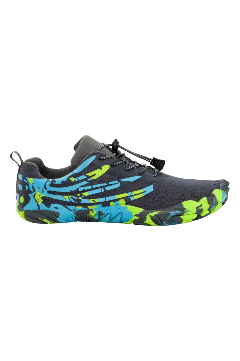 Aquafeel Pool Schuh Dawson Größe 42-46 Grau-Hellblau-Lime