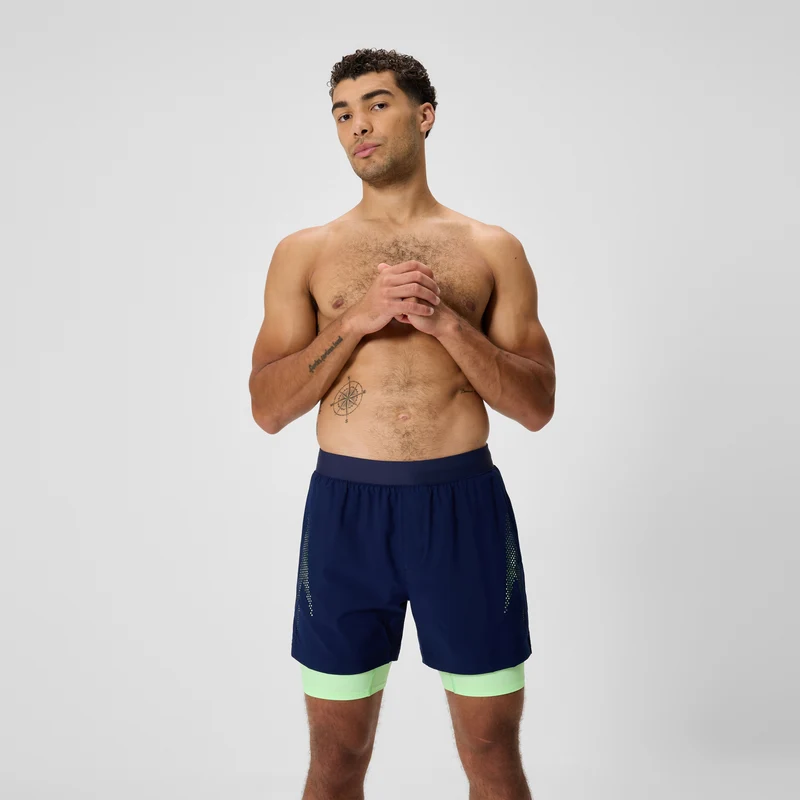 Men's Swim Shorts with Jammer Navy/Green