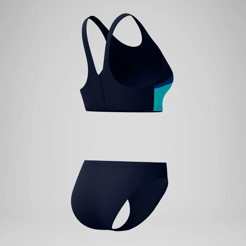 Women's Hyperboom Butterfly Back Bikini Set Navy/Blue