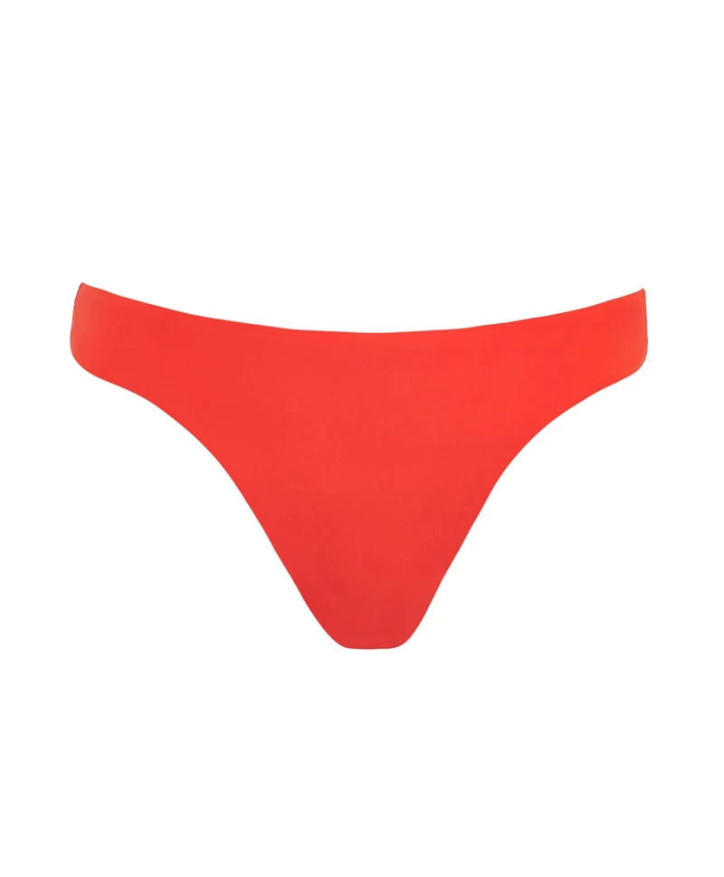 Basic Ruched Bikini Broekje Rood PQ Swim | Full & Teeny