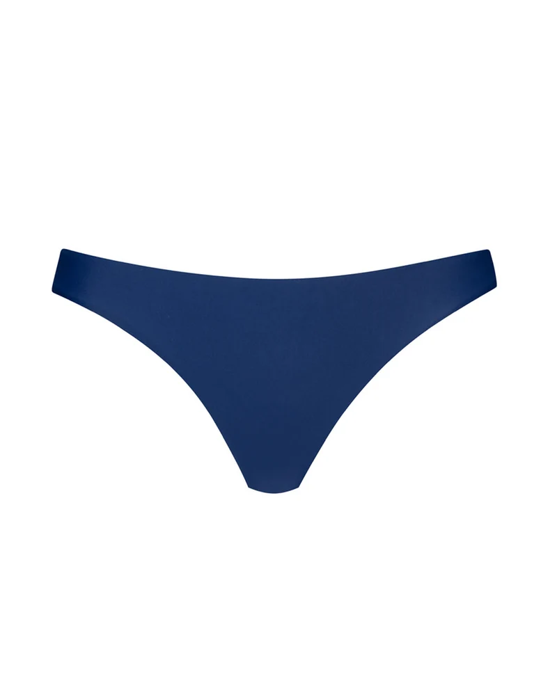 Basic Ruched Bikini Broekje Marineblauw PQ Swim | Full & Teeny