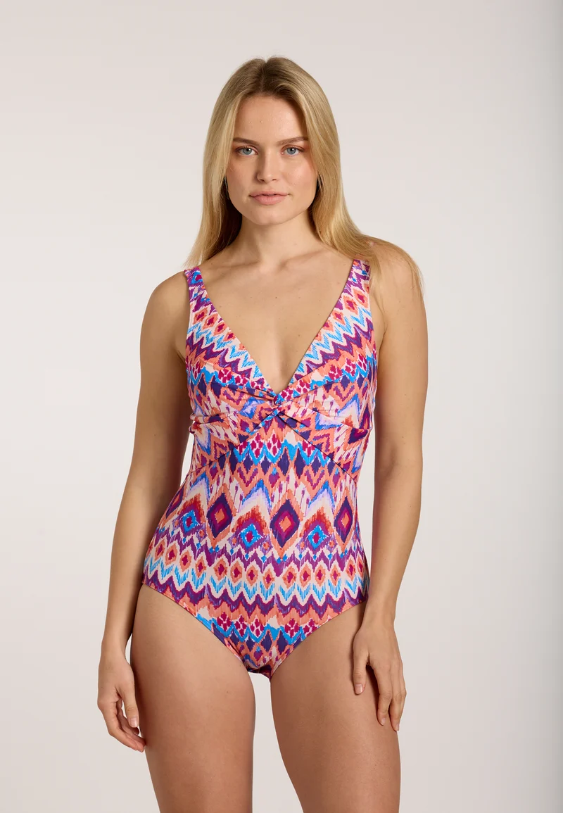 Ethno Twist Front Swimsuit