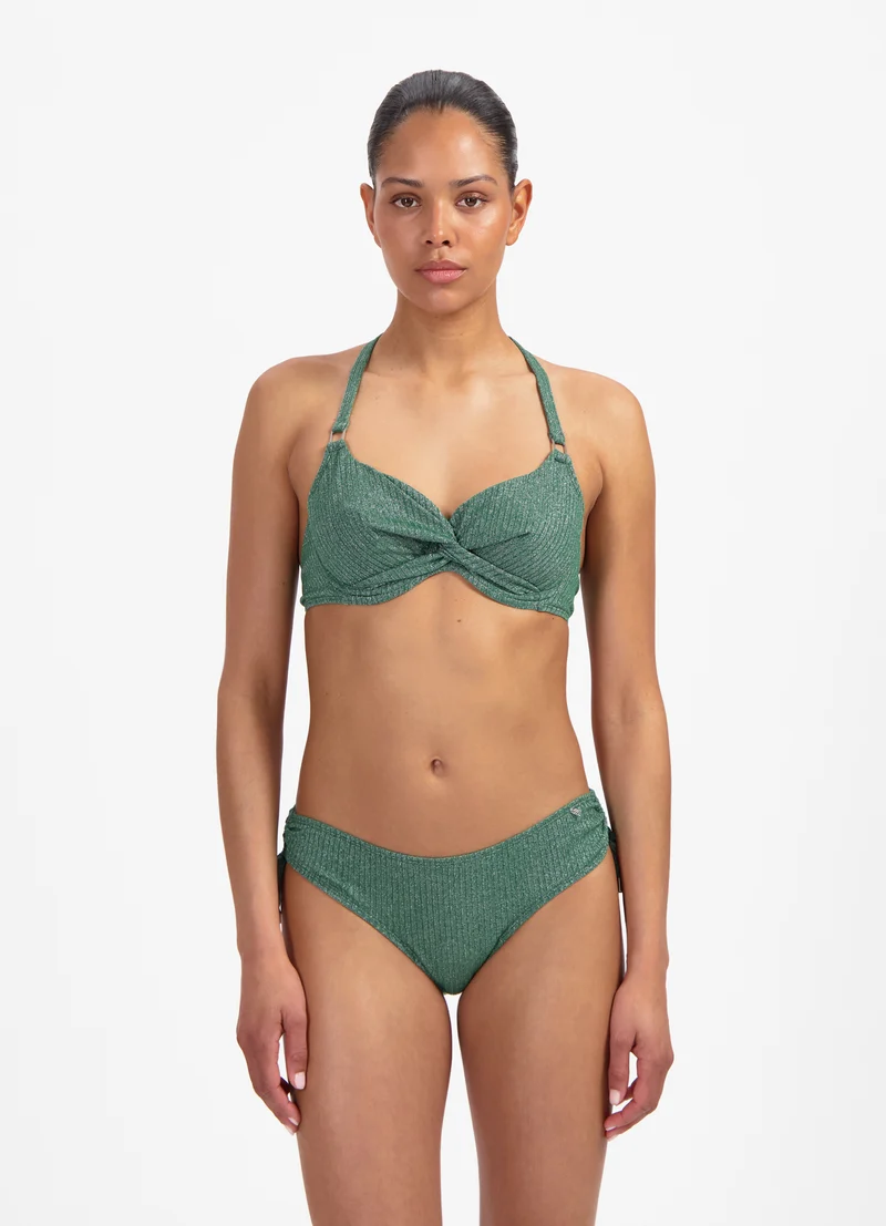 Green Glitter full cup bikinitop