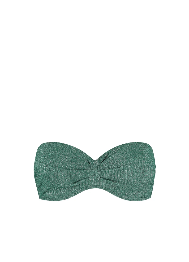 Green Glitter bandeau bikinitop