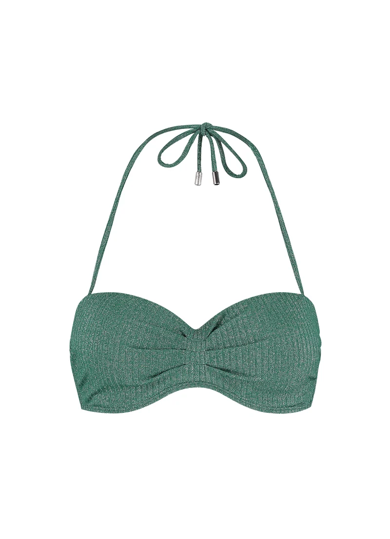 Green Glitter bandeau bikinitop