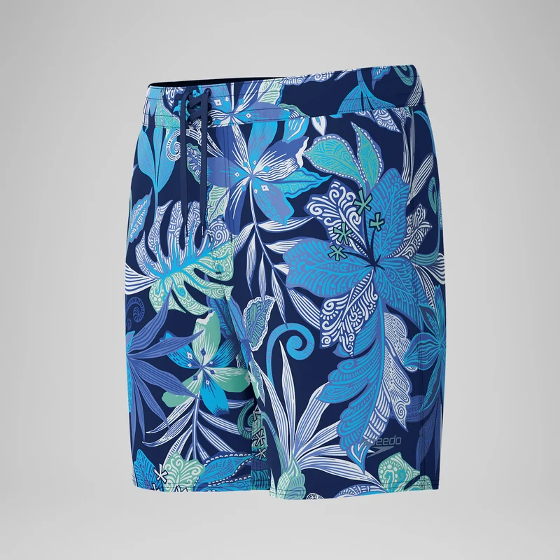 Men's Lookout Printed Swim Shorts Blue/White