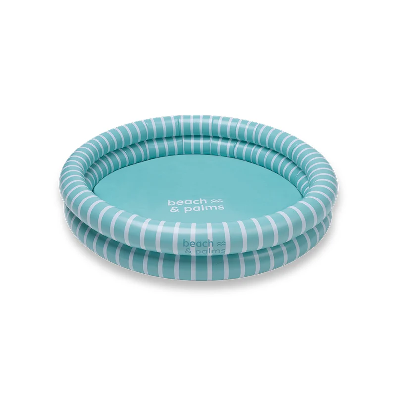 Kids Pool - Green/White - Stripes - Ø 100 cm