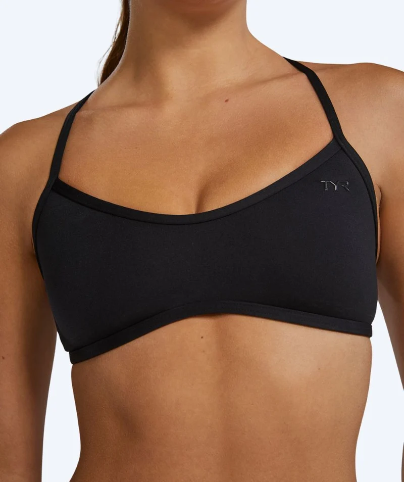 TYR Bikini Oberteil für Damen - Durafast Elite Trinity - Schwarz
