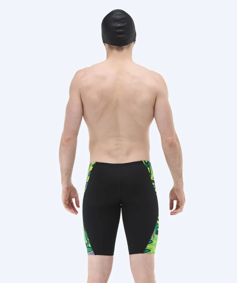 TYR lange Badehose für Herren - Blade Splice Flux - Schwarz/Grün