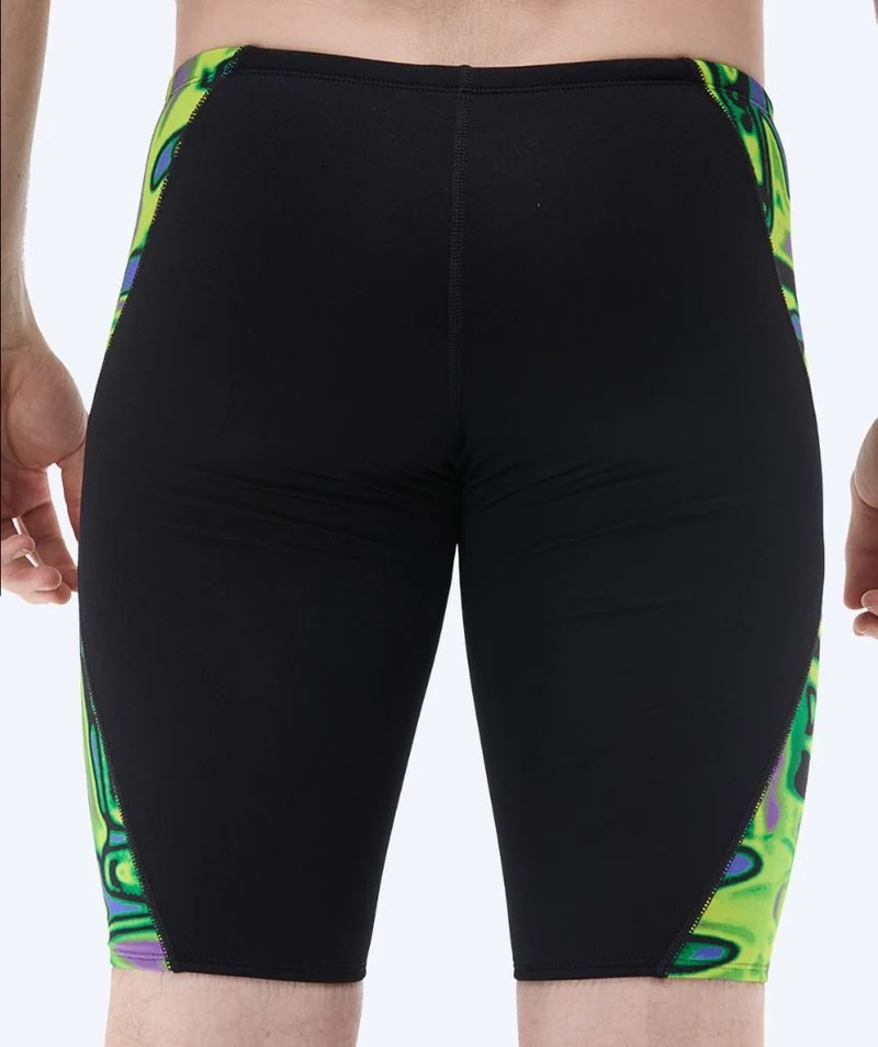 TYR lange Badehose für Herren - Blade Splice Flux - Schwarz/Grün