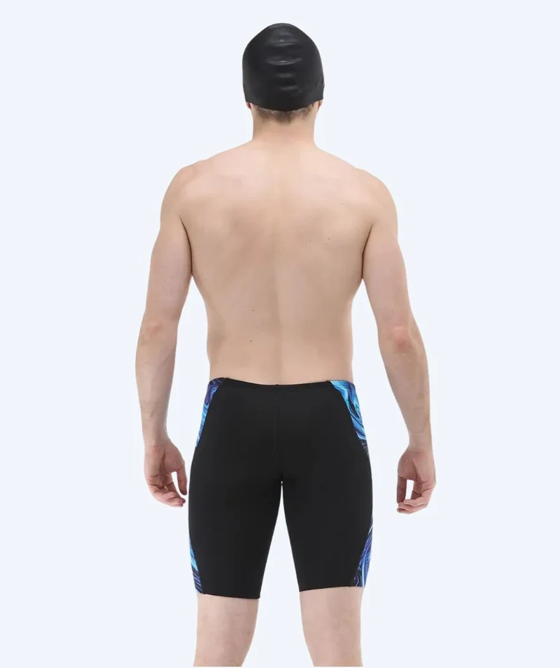 TYR lange Badehose für Herren - Blade Splice Olea - Schwarz/Blau