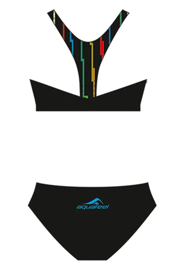 Aquafeel Mädchen Sport-Bikini Racerback Color Stripes
