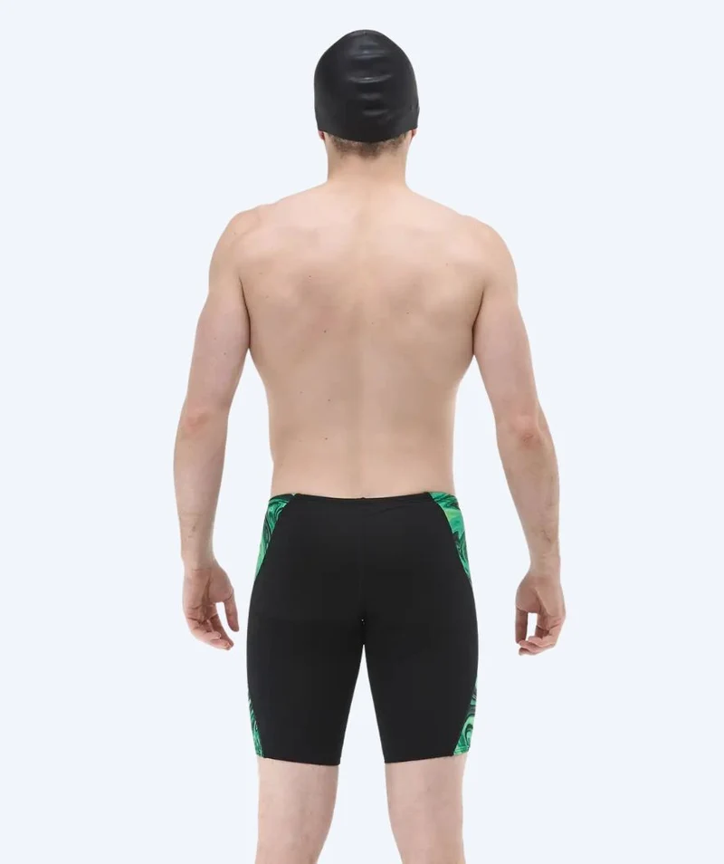 TYR lange Badehose für Herren - Blade Splice Olea - Schwarz/Grün