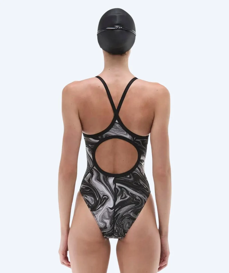 TYR Badeanzug für Damen - Durafast Elite Diamondfit Olea - Grau/Schwarz