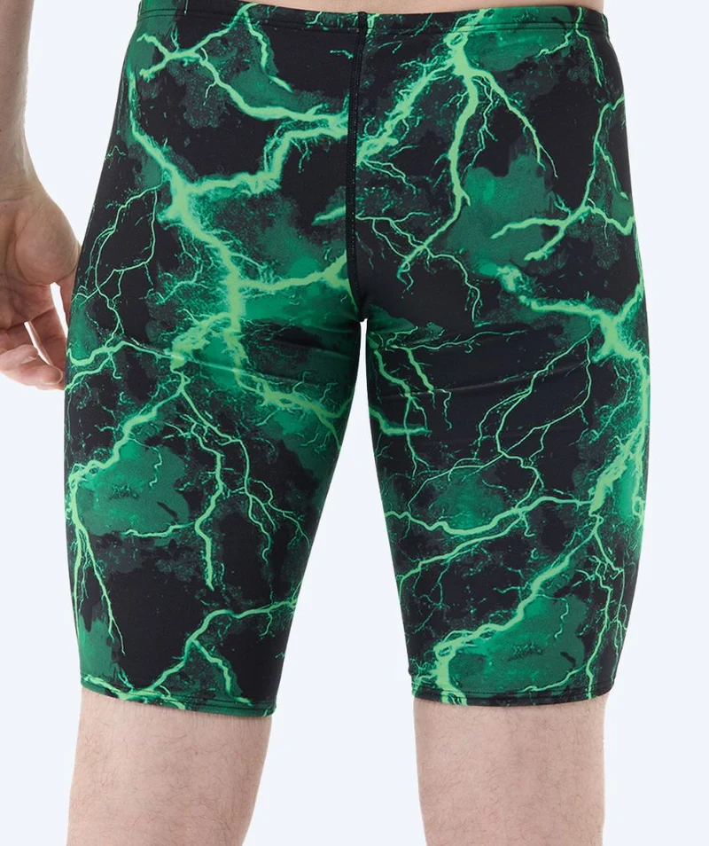 TYR lange Badehose für Herren - Durafast Elite Arterix - Grün/Schwarz
