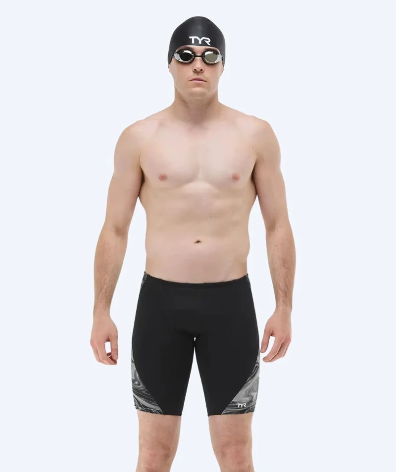 TYR lange Badehose für Herren - Blade Splice Olea - Schwarz