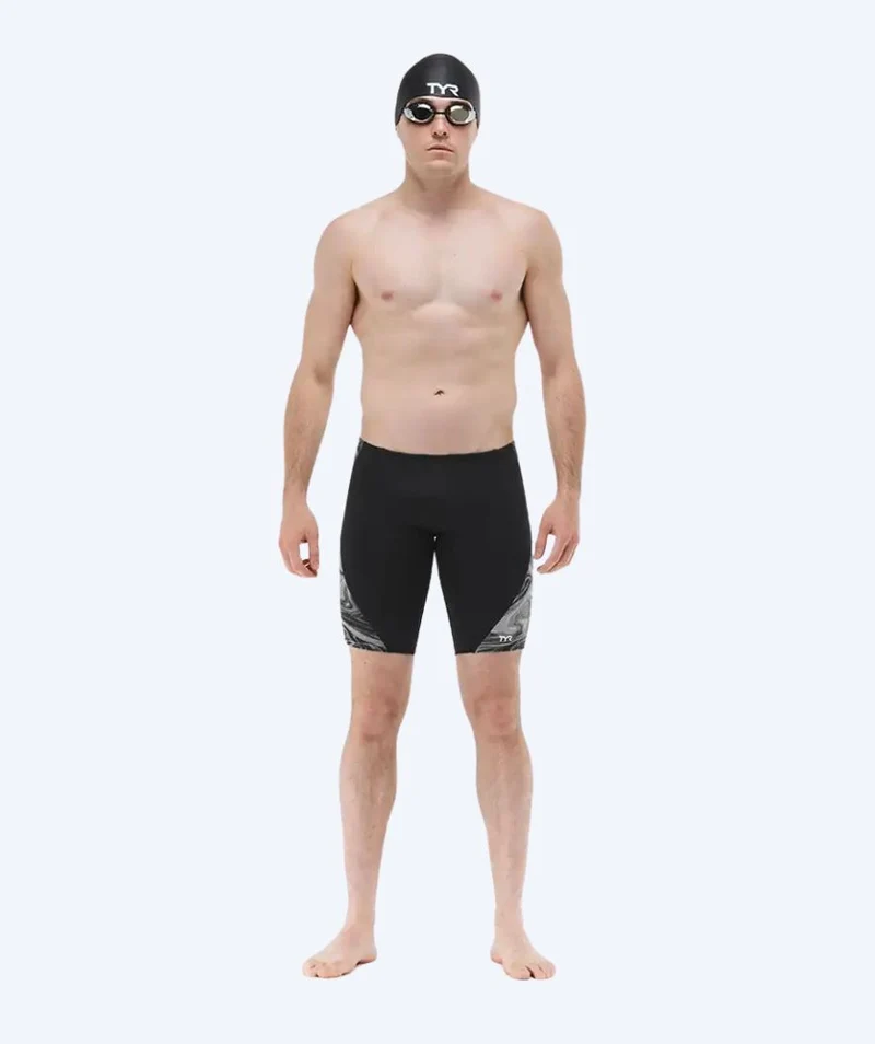 TYR lange Badehose für Herren - Blade Splice Olea - Schwarz