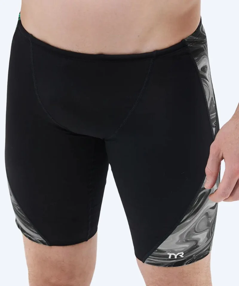 TYR lange Badehose für Herren - Blade Splice Olea - Schwarz