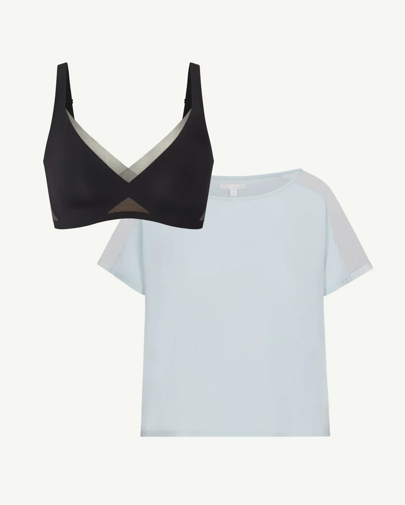 CrossOver V-Neck Bra + Free Sleep Top