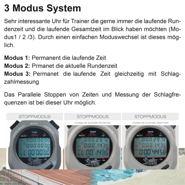Stoppuhr STOPTEC 496