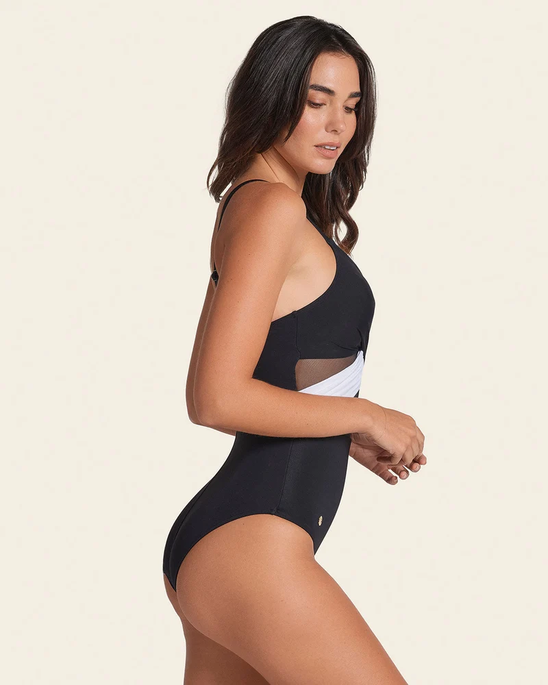 Contrast Detail Corrigerend Badpak Leonisa | Tule Details Afslankend